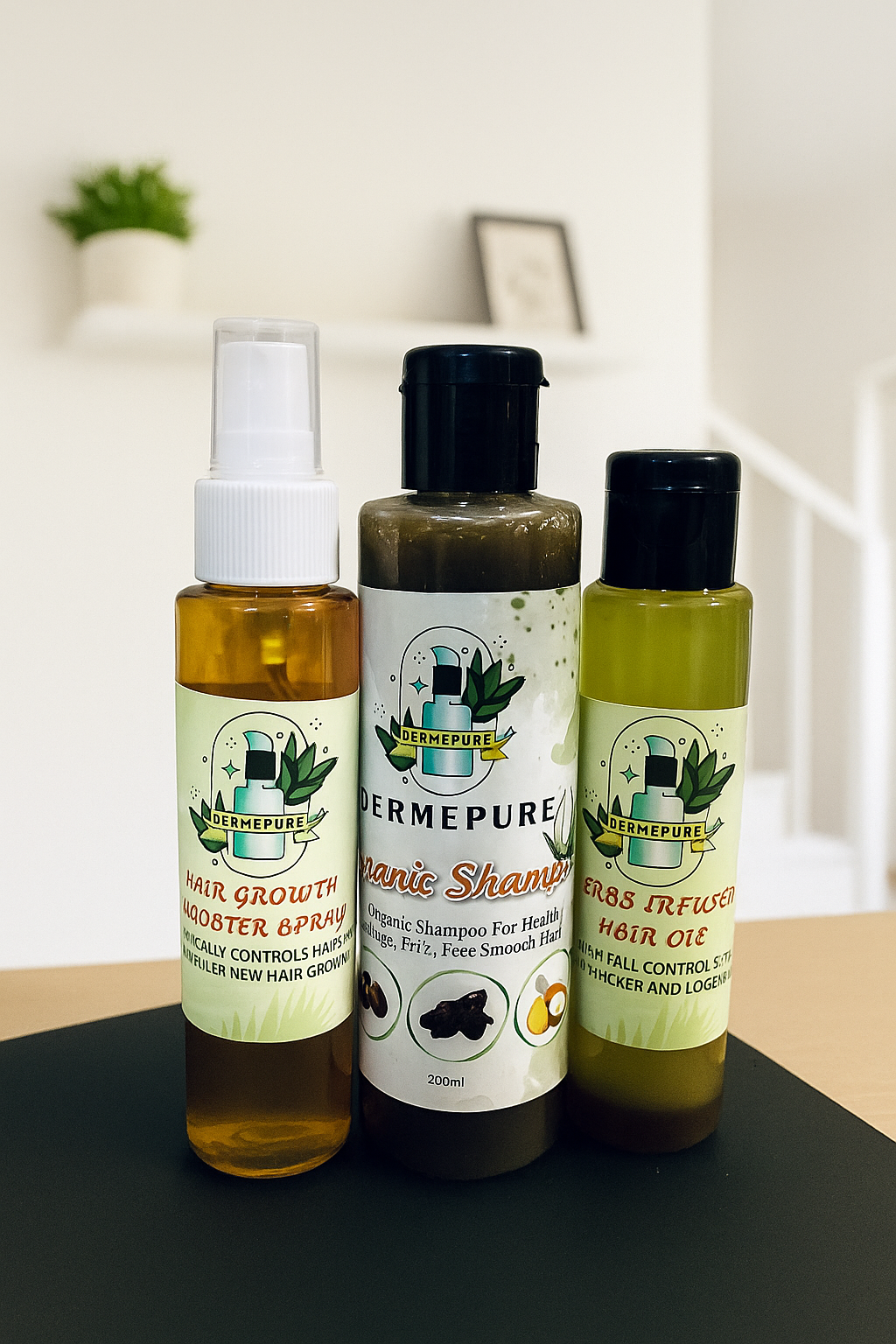 DermePure Hair Growth Bundle |strong, Long thick Hair