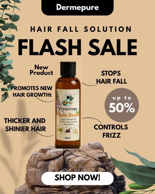 Dermepure Organic shampoo | for long and shiny Hair | controls hairfall