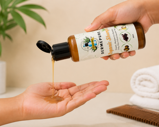 DermePure Organic Shampoo | Stronger and longer Hair