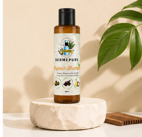 DermePure Organic Shampoo | Stronger and longer Hair