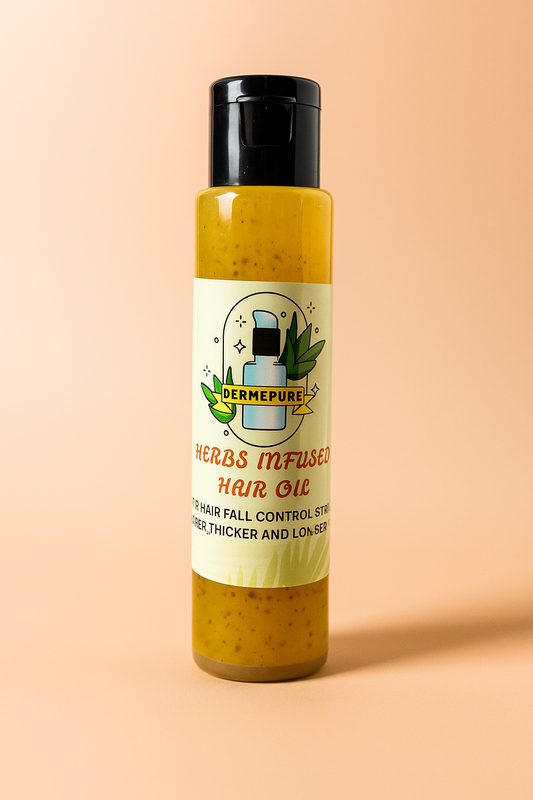 DermePure herbs infused hair oil | for hair thickening